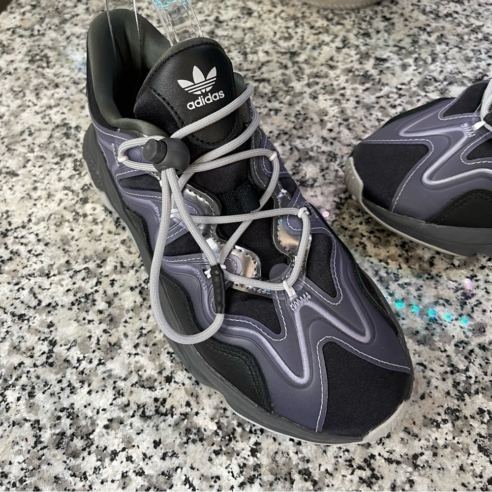 adidas Black and Gray Athletic Shoes - Picture 4 of 9